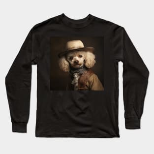 Cowboy Dog - Poodle Long Sleeve T-Shirt